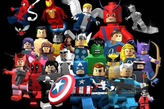 חלק מדמויות הניתנות לבחירה ב-הדמויות בלגו מארוול Lego Marvel's Avangers 