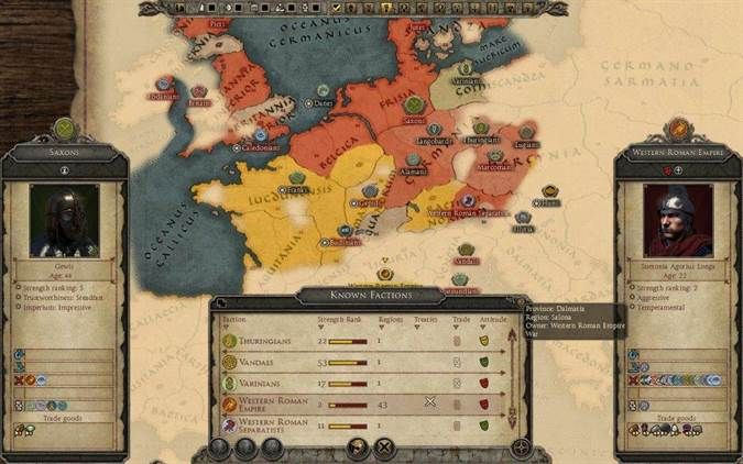 Total War Attila- דיפלומטיה
