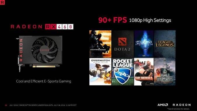 AMD RX 460 90 FPS+