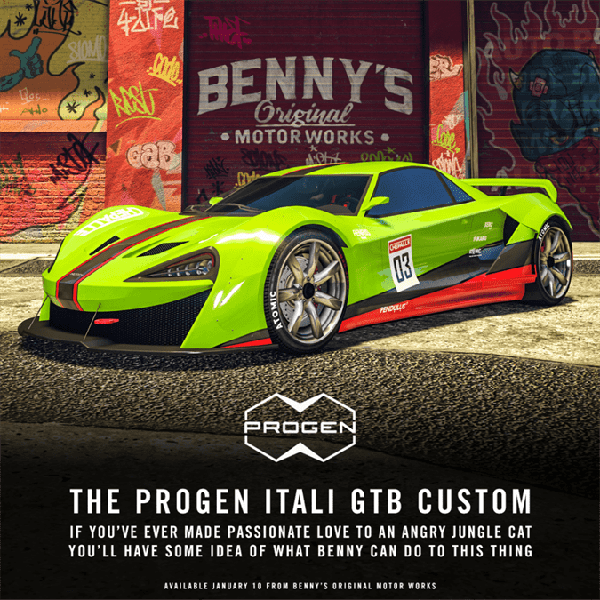 PROGEN ITALI GTB CUSTOM gta online